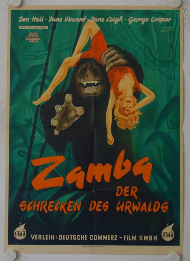 Zamba - Terror of the Jungle original release german movie poster
